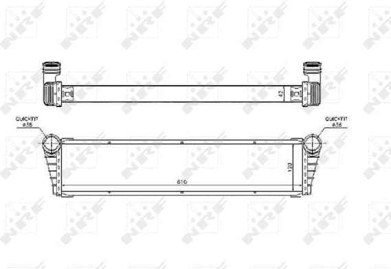 Radiator, engine cooling 53799