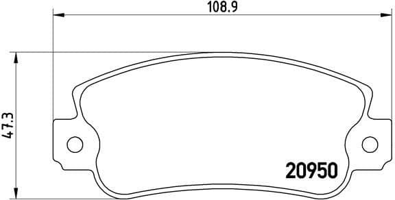 Brake Pad Set, disc brake PRIME LINE P23021