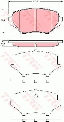 Brake Pad Set, disc brake GDB3401