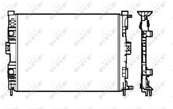Radiator, engine cooling 58328