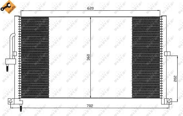 Condenser, air conditioning EASY FIT 35603