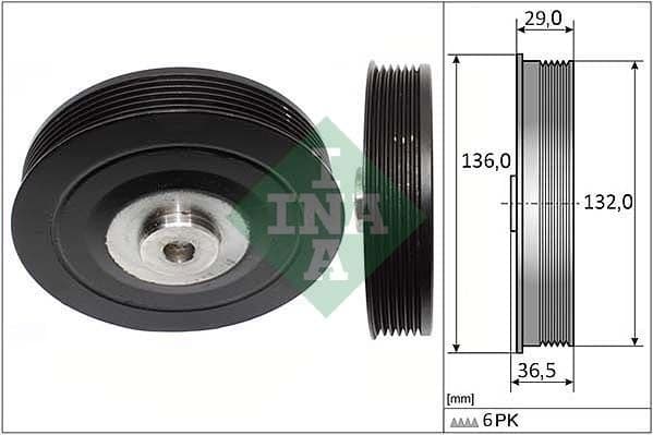 Belt Pulley, crankshaft 544000710
