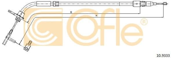 Cable Pull, parking brake 10.9333