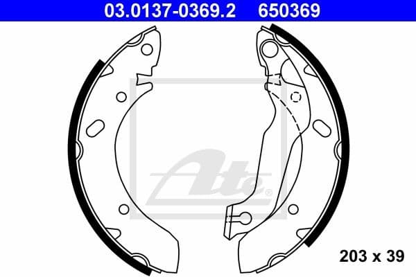 Brake Shoe Set 03.0137-0369.2