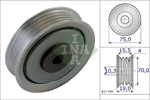 Tensioner Pulley, V-ribbed belt 531084510