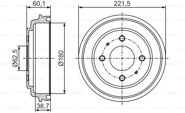 Brake Drum 0986477284 - image 5
