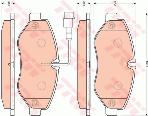 Brake Pad Set, disc brake GDB3439