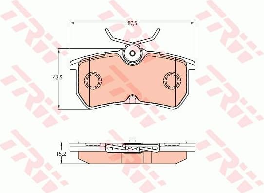 Brake Pad Set, disc brake GDB2140