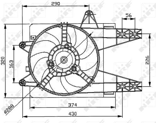 Fan, engine cooling 47038