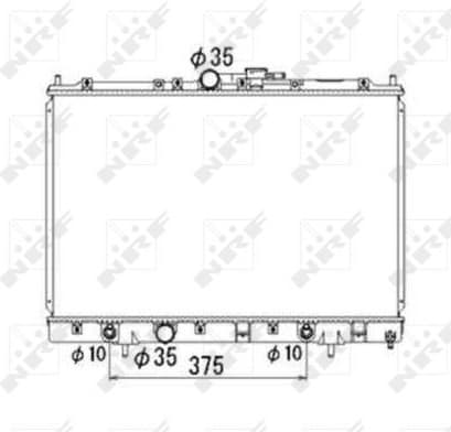 Radiator, engine cooling 53686