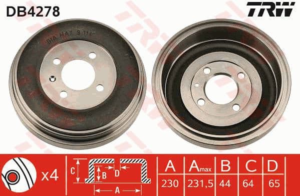 Brake Drum DB4278