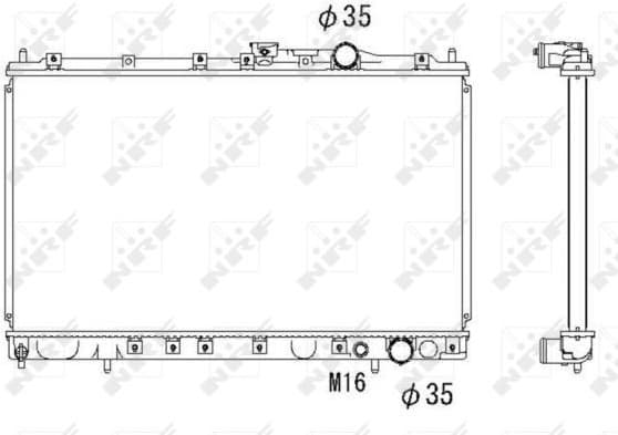 Radiator, engine cooling 58182