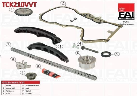 Timing Chain Kit TCK210VVT - image 2