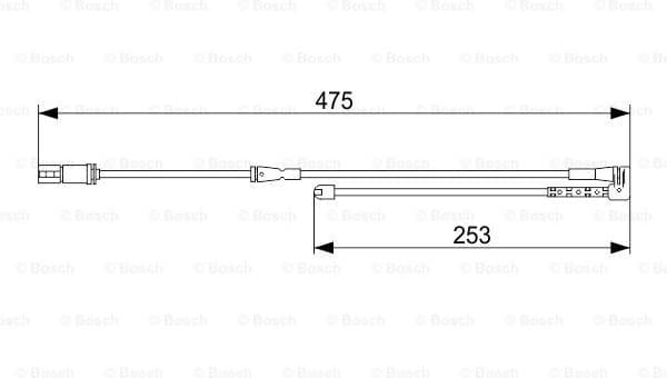 Warning Contact, brake pad wear 1987473548 - image 5