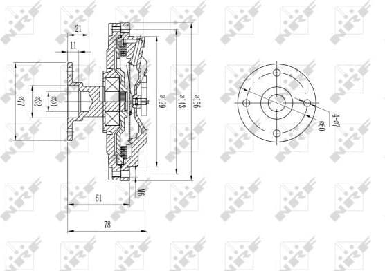 Clutch, radiator fan 49573 - image 2