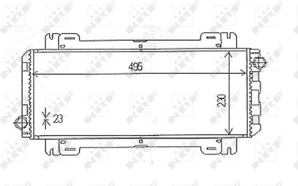 Radiator, engine cooling 54613