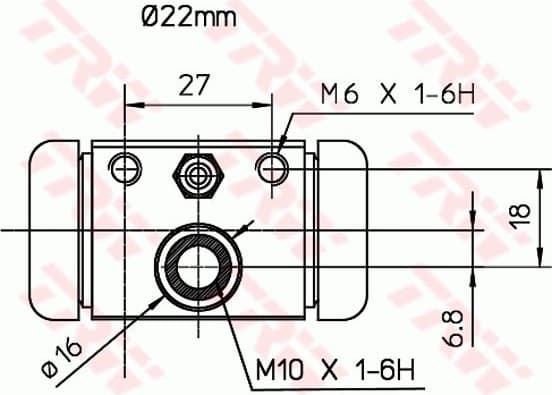 Wheel Brake Cylinder BWH394 - image 2