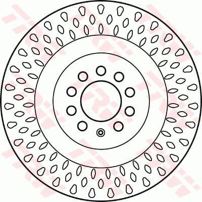 Brake Disc TRW SINGLE DF6011S - image 2