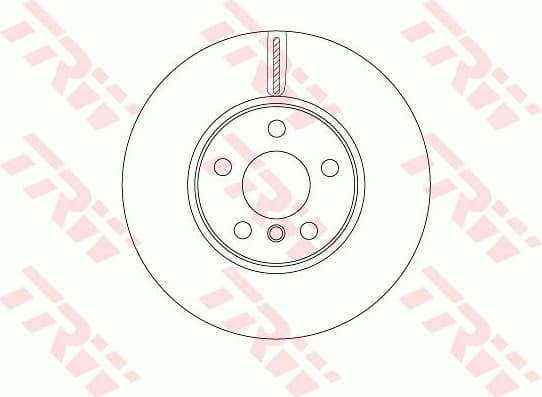 Brake Disc TRW SINGLE DF6747S - image 2