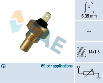 Sensor, coolant temperature 31460