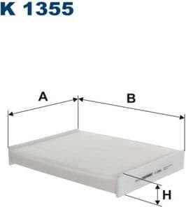 Filter, cabin air K1355
