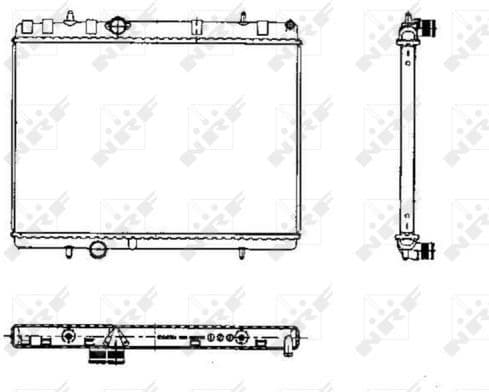 Radiator, engine cooling 50435