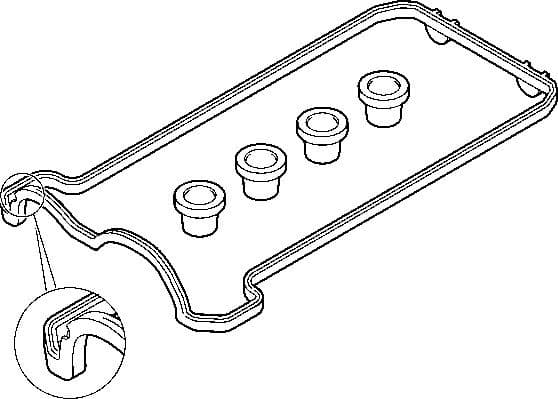 Gasket Set, cylinder head cover 475.830