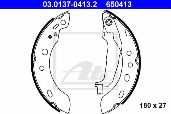 Brake Shoe Set 03.0137-0413.2