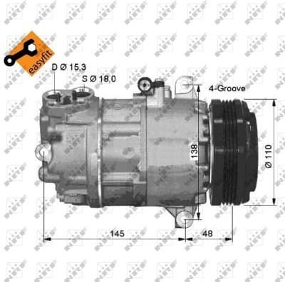 Compressor, air conditioning EASY FIT 32493
