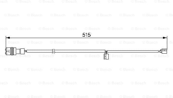 Warning Contact, brake pad wear 1987474991