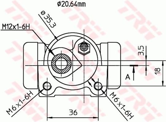 Wheel Brake Cylinder BWF168 - image 2