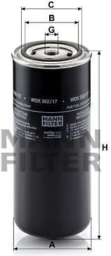 Fuel Filter WDK962/17