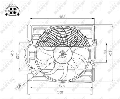 Fan, engine cooling 47214