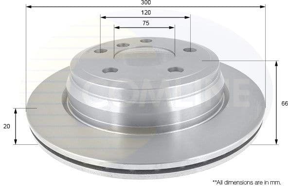 Brake disc, 1pcs REAR ADC1776V