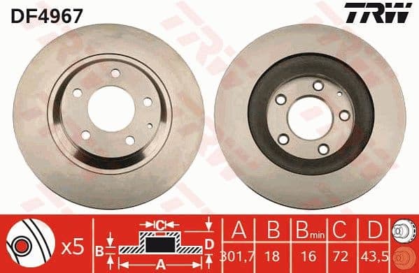 Brake Disc DF4967