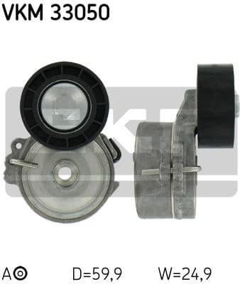 Belt Tensioner, V-ribbed belt VKM 33050