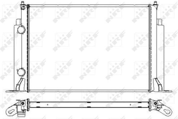 Radiator, engine cooling 53609