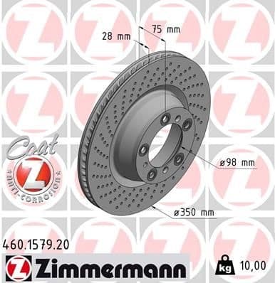 Brake Disc COAT Z 460.1579.20