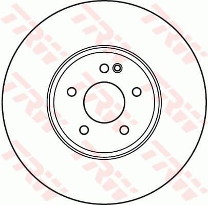 Brake Disc TRW SINGLE DF6074S - image 2