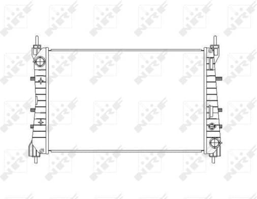 Radiator, engine cooling 54503