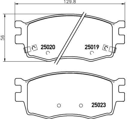 Brake Pad Set, disc brake PRIME LINE P30069