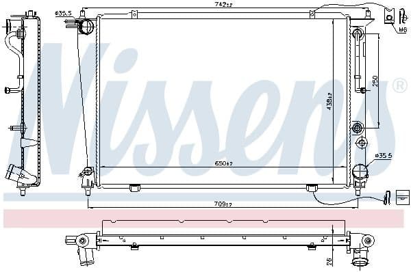 Radiator, engine cooling ** FIRST FIT ** 67040