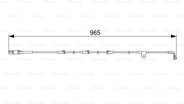 Warning Contact, brake pad wear 1987473027