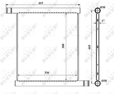 Radiator, engine cooling EASY FIT 53598