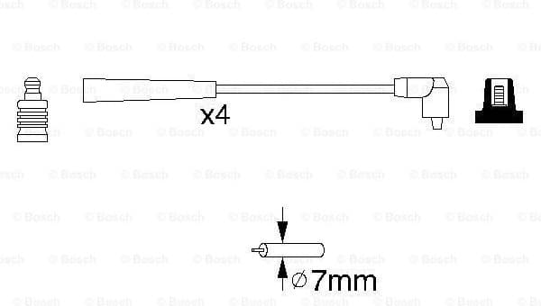 Ignition Cable Kit 0986356818 - image 5