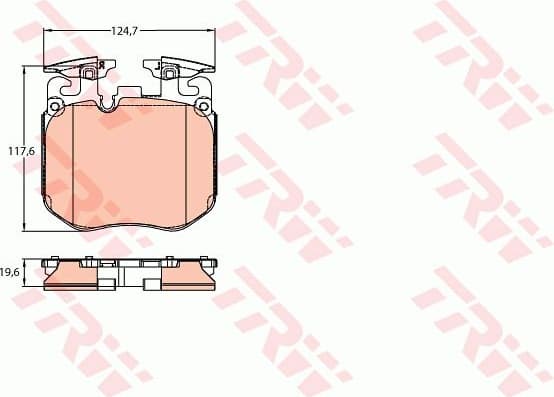 Brake pads front, Top Quality GDB2147