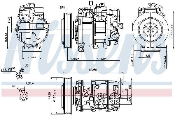 Compressor, air conditioning ** FIRST FIT ** 89209