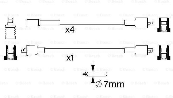 Ignition Cable Kit 0986356732 - image 5