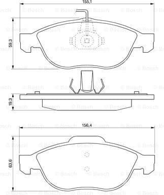Brake Pad Set, disc brake 0986424507 - image 8