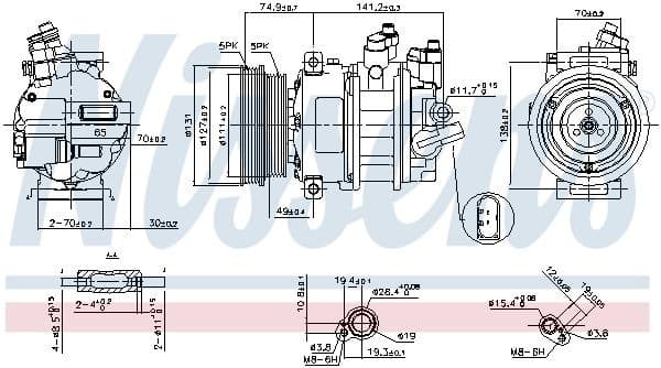 Compressor, air conditioning ** FIRST FIT ** 89421
